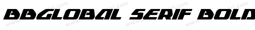 BBGlobal Serif Bold字体转换